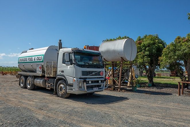 Fuel and Oil Truck on the Farm — Fuel in Paget, QLD